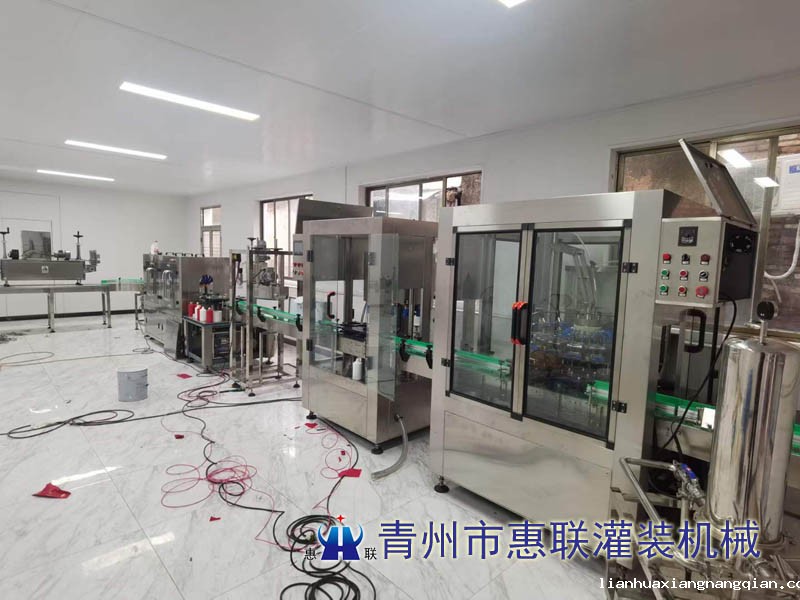 杭州20米白酒灌装流水线试机完成